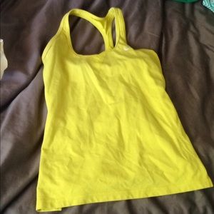 Yellow workout tank